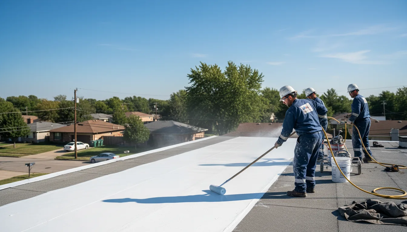 Commercial roof coating in Amityville, NY near me